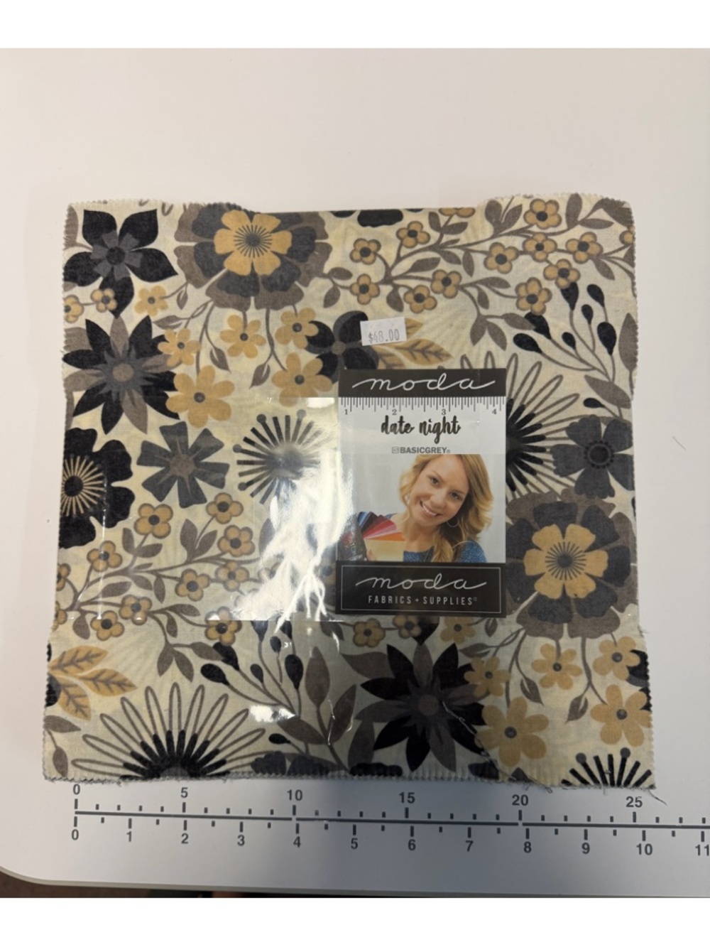 Moda Basicgrey Date Night Layer Cake Beige, Gray, Black Fabrics